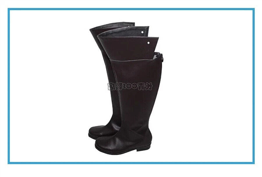 Anime Attack On Titan Eren Jager Cosplay Shoes Cos Shingeki no Kyojin Long Boots 07FC0E-D4 - KOEEK