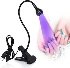 new Mini UV Lamp for Gel Nails, LED Curing with Flexible Black, Black 07FC0E-D4 - KOEEK