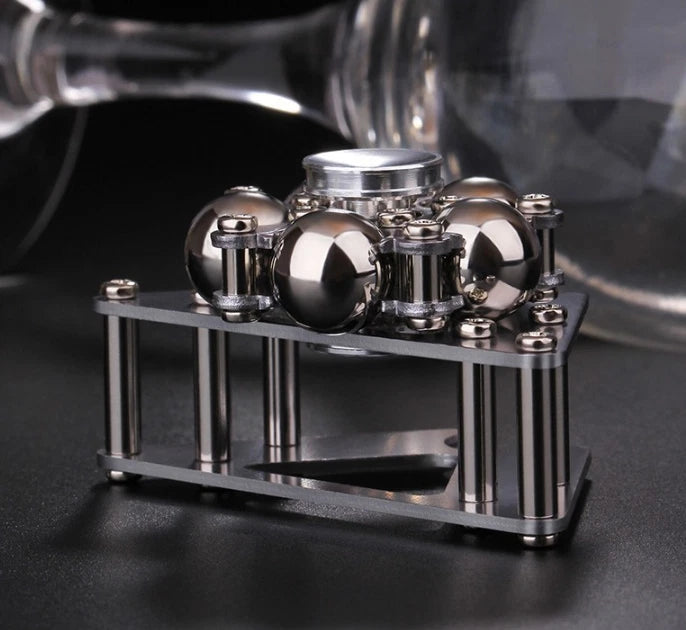 Stainless Steel Hand Twisting Spinning Top Gyro Gyroscope Spinner Top Toys 07FC0E-D4 - KOEEK
