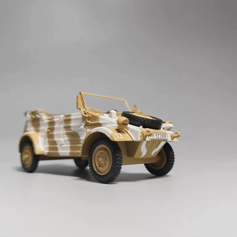 1:43 WWII German VW82 Kubelwagen Military Jeep Diecast Model Wehrmacht Display 07FC0E-D4 - KOEEK