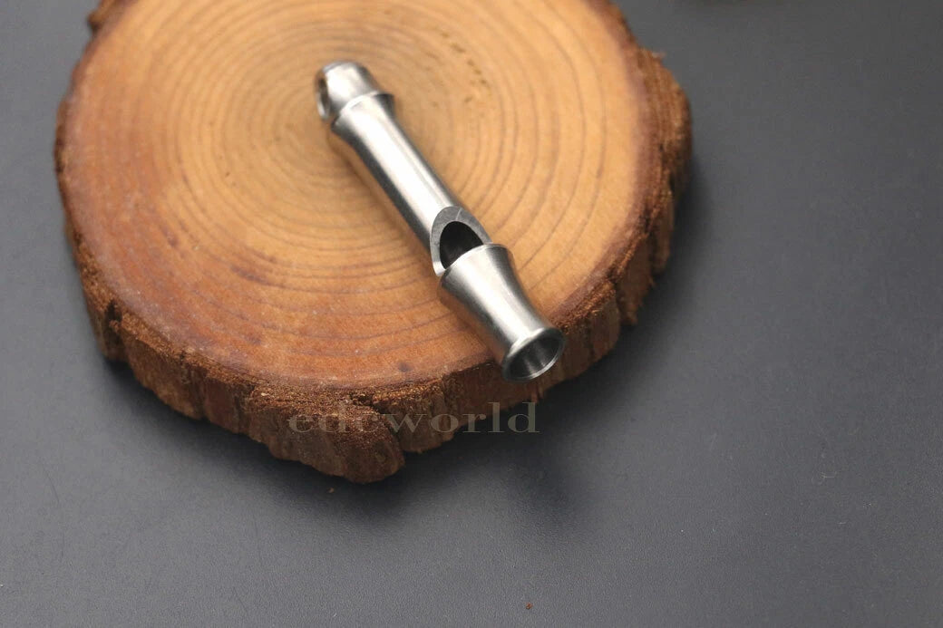 TC4 Outdoor Titanium Whistle Necklace Lanyard EDC Survival Key chain Tool W-35T 07FC0E-D4 - KOEEK