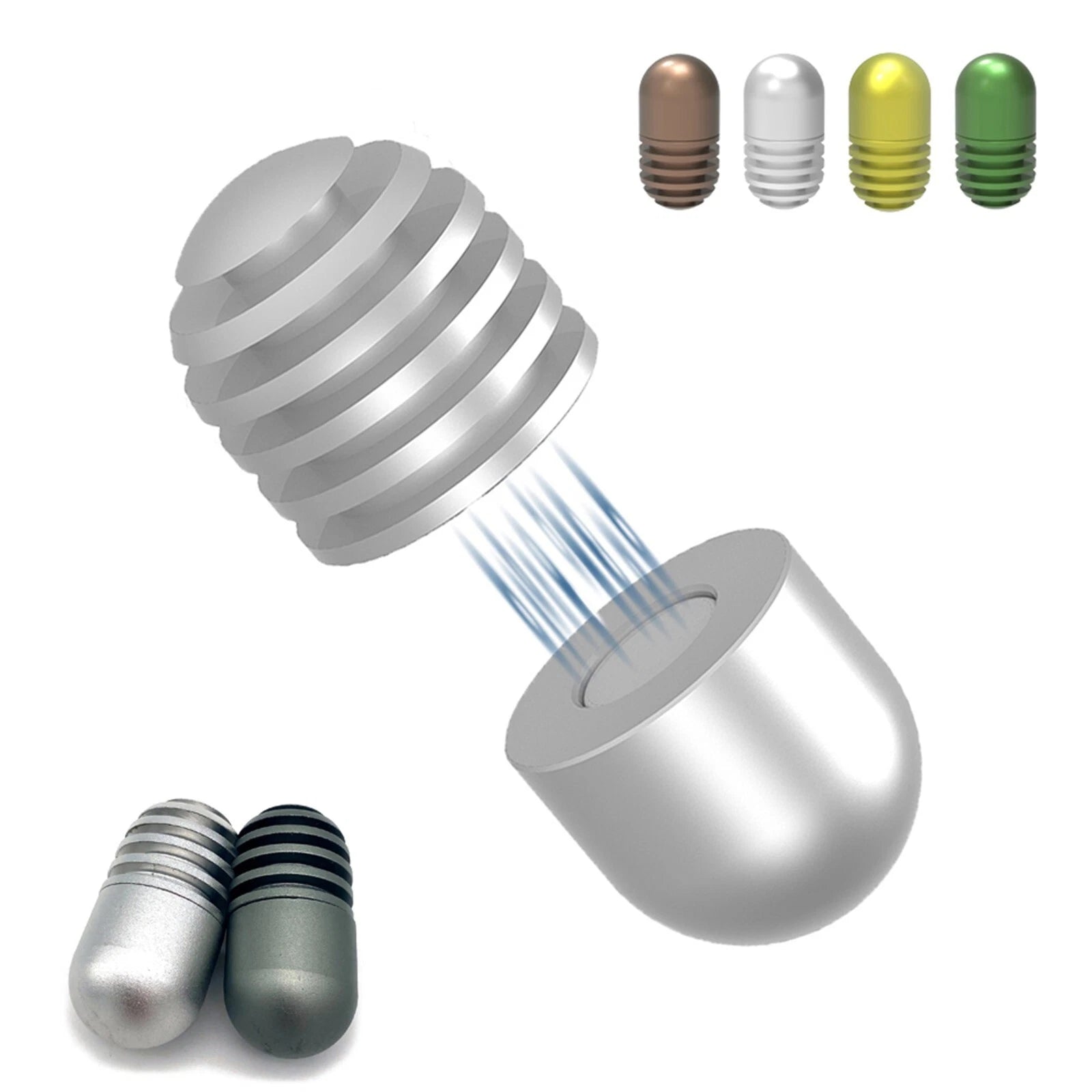 Fidget Slider Metal Toy Haptic Capsule ADHD Anti-Anxiety EDC Fidget Spinner Toys 07FC0E-D4 - KOEEK