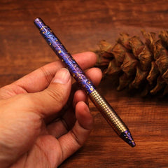 Titanium Practical Ballpoint Pen Signature Pen EDC Pocket Office Metal Pen 07FC0E-D4 - KOEEK