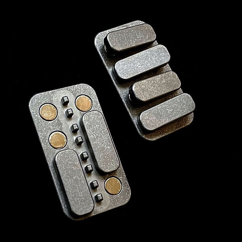 EDC Seesaw Metronome Card Hand Fidget Decompression magnet Bang-Bang Push Card 07FC0E-D4 - KOEEK