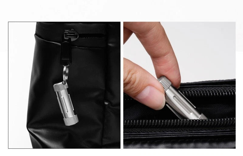 EDC Titanium Waterproof Pill Holder Organizer Container Outdoor storage Box Case 07FC0E-D4 - KOEEK