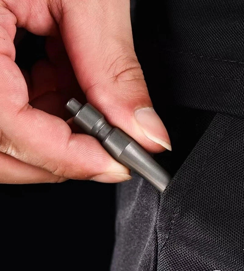 EDC Titanium Ballpoint Pen Signature Writing Pocket Pen Business Office Gift 07FC0E-D4 - KOEEK