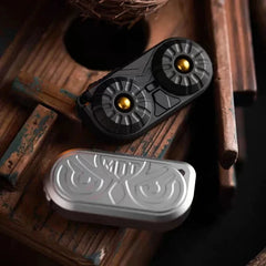 Owl Stainless Steel EDC Push Slider Fidget Toy, Anxiety Stress Relief 07FC0E-D4 - KOEEK