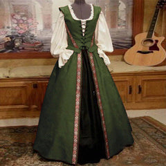 Renaissance Dress Costume Women Victorian Medieval Halloween Clothing Cosplay 07FC0E-D4 - KOEEK