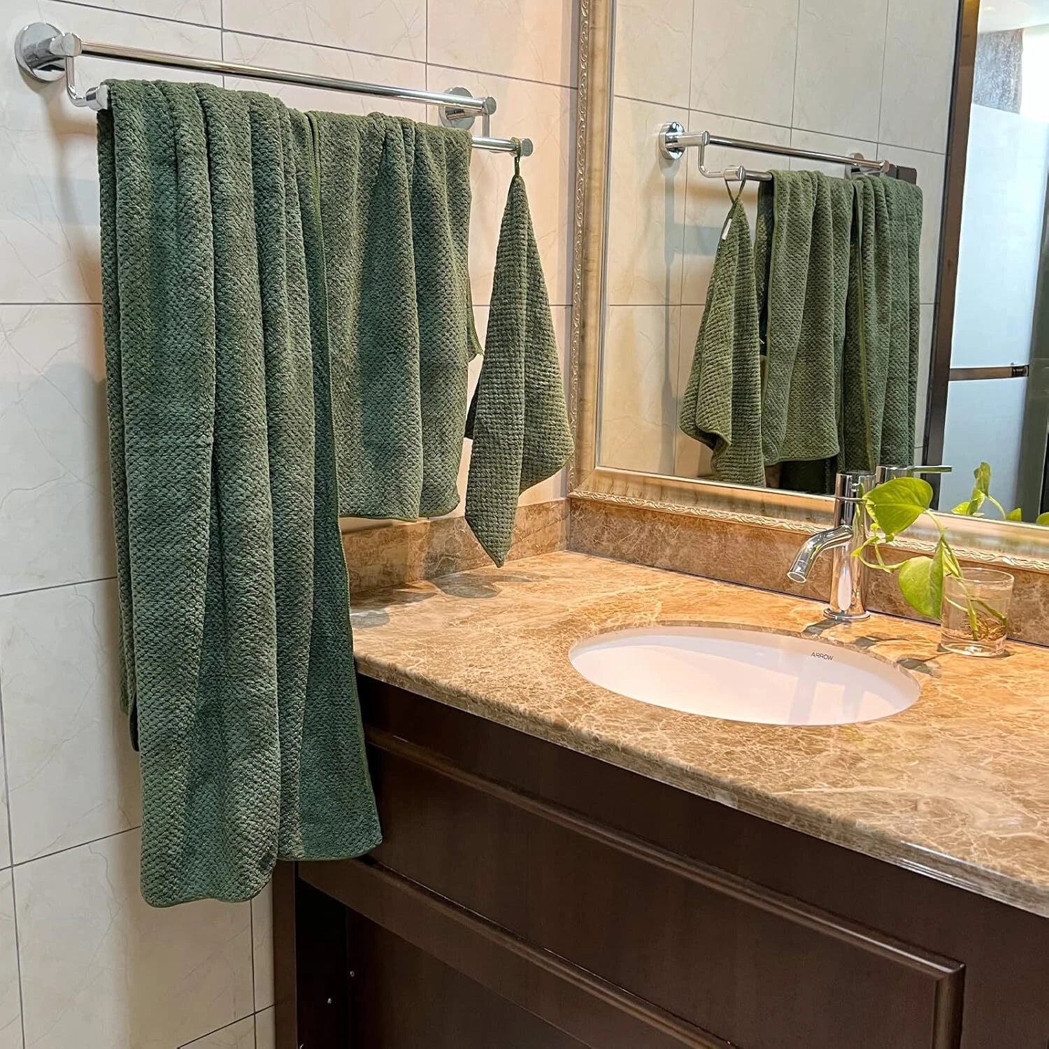 Towels, 29x59-Inch Oversized Bath Towel Set (6-Piece) for Bathroom 07FC0E-D4 - KOEEK