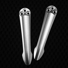Solid Titanium 3D Milled Clip  (Screws Included) For Spyderco Para 2, 3, Smock + 07FC0E-D4 - KOEEK