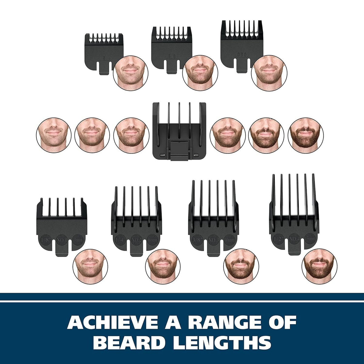 new Wahl Groomsman Rechargeable Beard Trimmer kit for Mustaches, Nose Silver WAHL - KOEEK