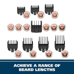 new Wahl Groomsman Rechargeable Beard Trimmer kit for Mustaches, Nose Silver WAHL - KOEEK