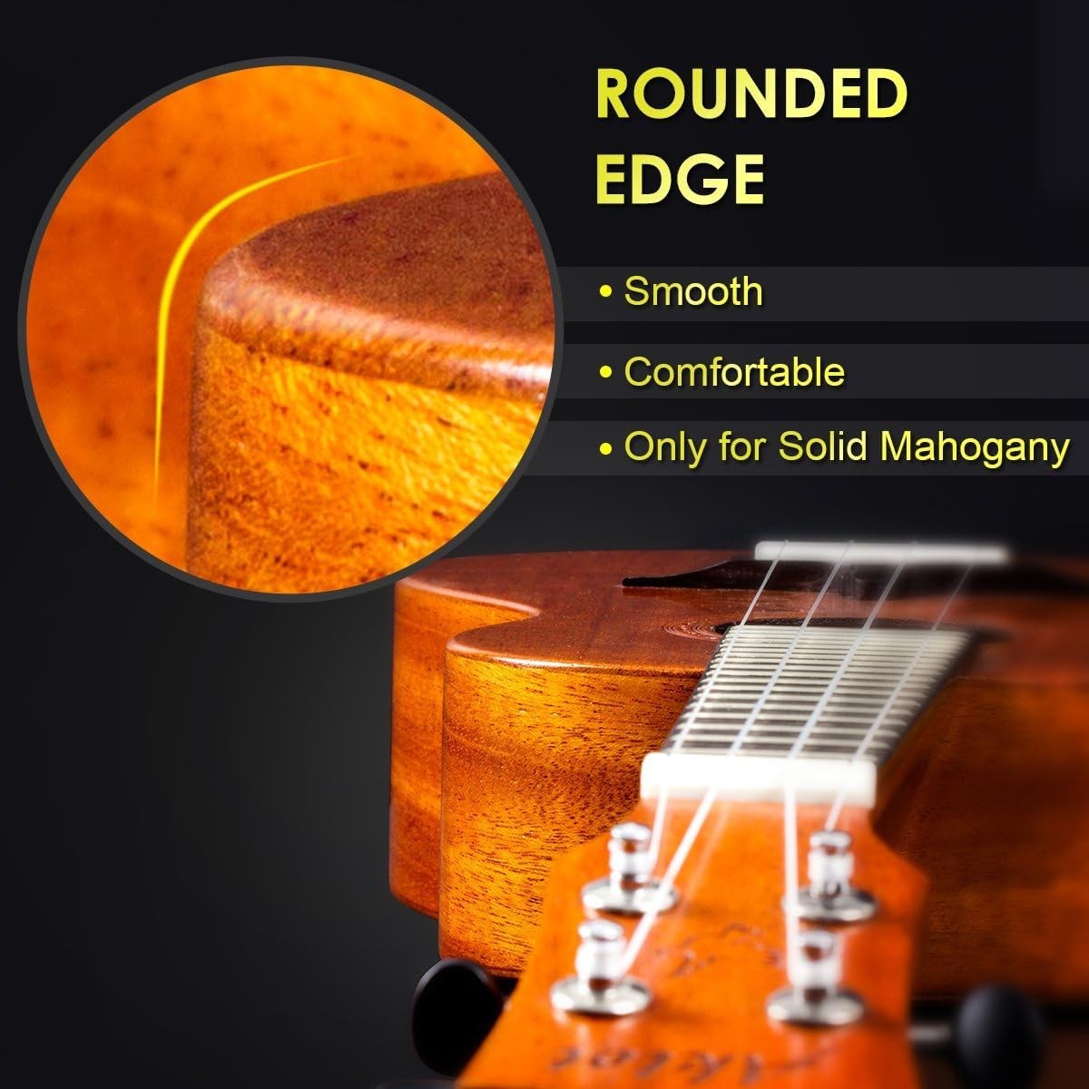 new Ukulele, AKLOT Concert Ukelele Solid Mahogany Size 23 Inch, Acoustic