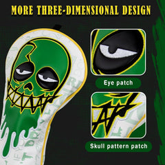 new Big Crazy Golf Club Covers, Covers Funny, Driver Hybrid Green BIG CRAZY - KOEEK