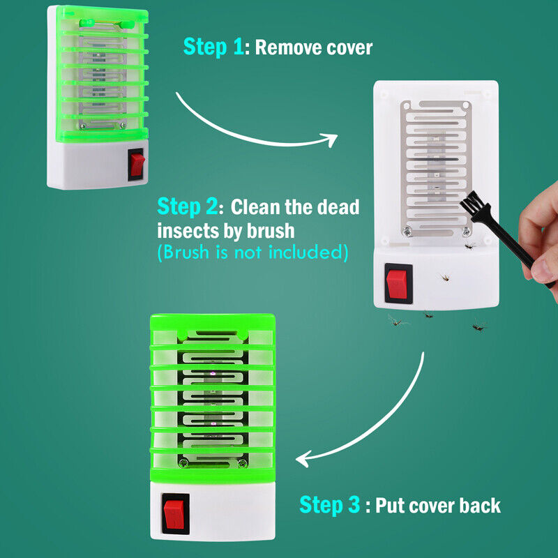 ny 1-10x Lampara Para Matar Mosquitos Bug Mosca Trampa Electrica De Insectos Zapper