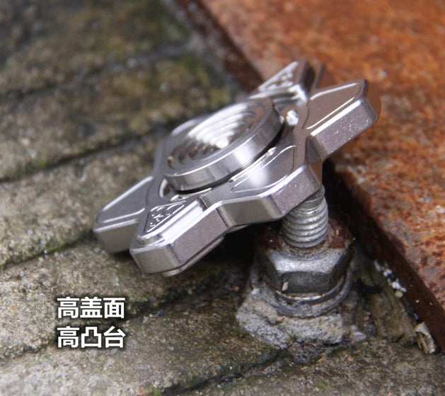 Titanium Alloy Hand Twisting Spinning Top Gyro Gyroscope Bearing Spinner Toy 07FC0E-D4 - KOEEK