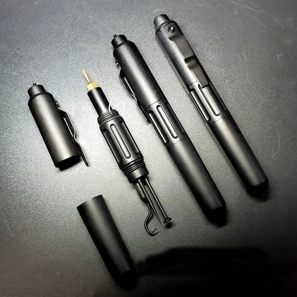 Solid Titanium Hook Screwdriver Bits Survival Outdoor Tactical Pocket EDC Tools 07FC0E-D4 - KOEEK