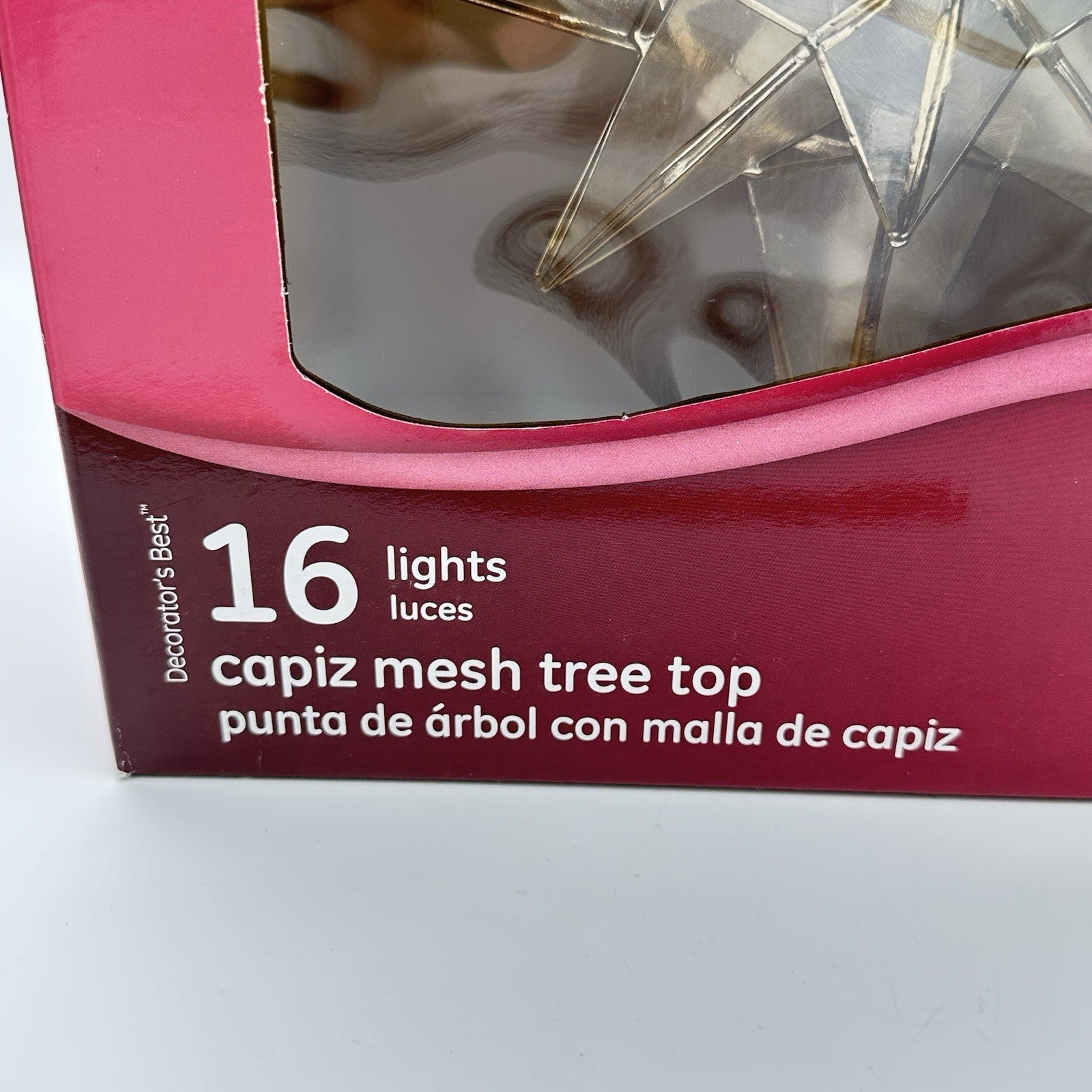 GE 16 LED Lights Star Tree Topper Capiz Style Bethlehem Star Christmas GE - KOEEK