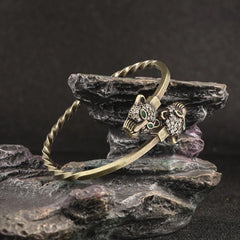 Trendy Rhinestone Brass Bangle Men Women Jewelry Fashion Handmade Bracelet 07FC0E-D4 - KOEEK