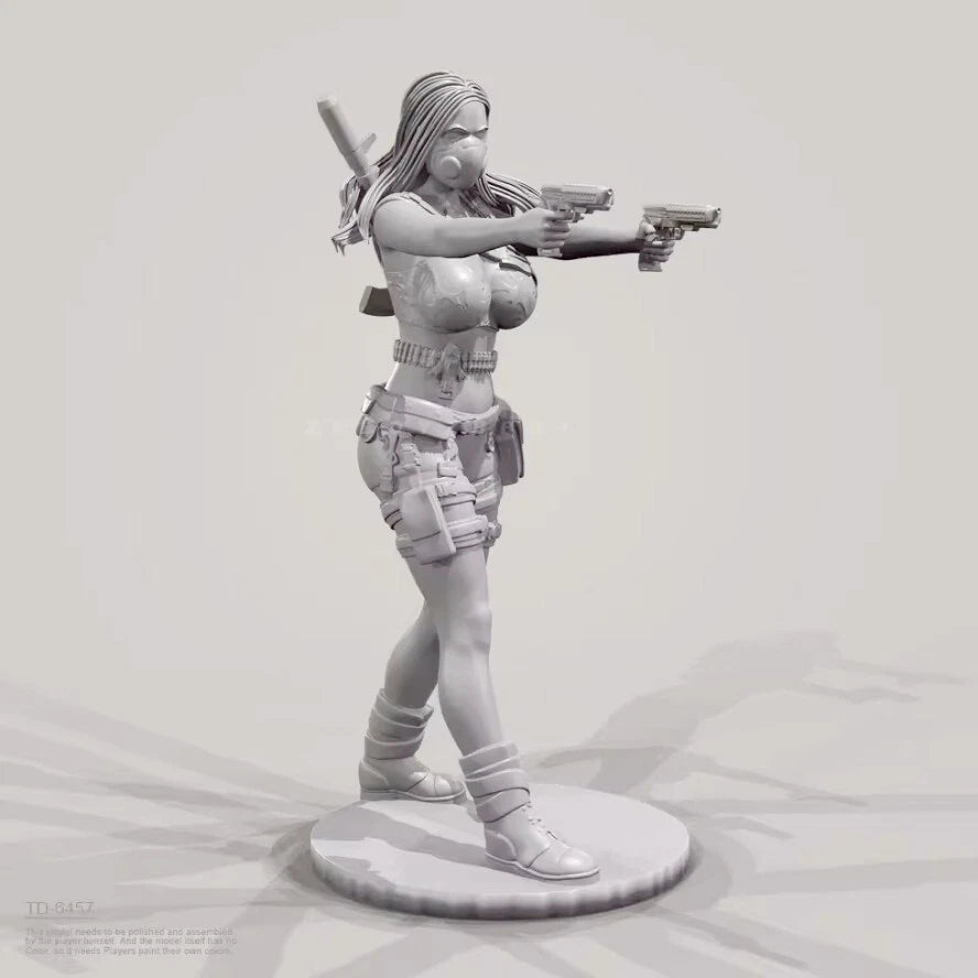 50mm resin figure model 3D printing of modern female soldiers unassembled 07FC0E-D4 - KOEEK