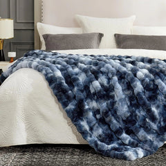 Artificial Wool Carpet for Sofa, Sofa, Shaggy Pile Thick Bubble Blanket 07FC0E-D4 - KOEEK