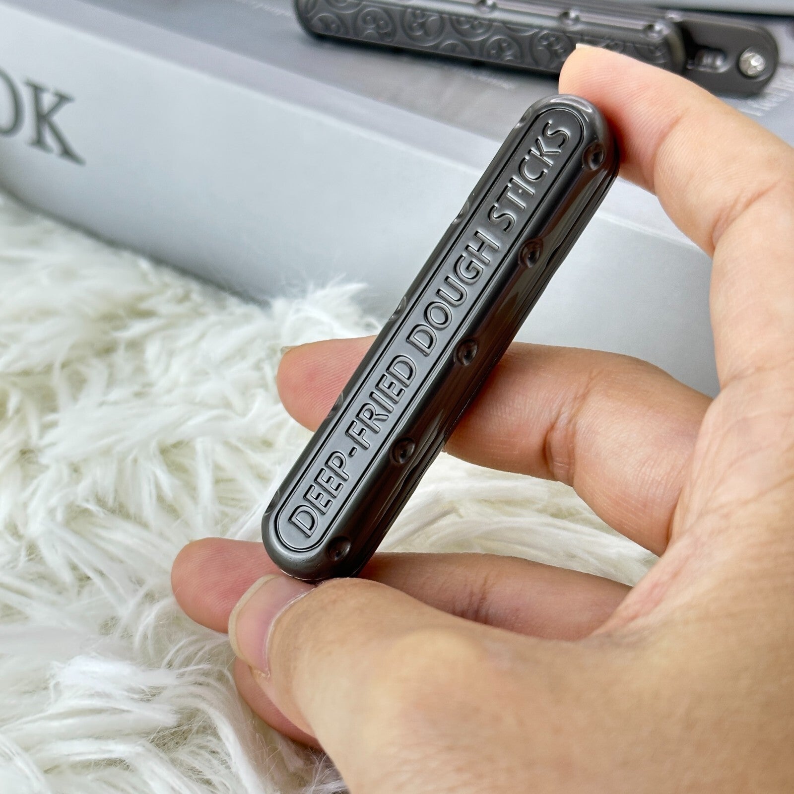 Fidget Slider Push Fried Stick PPB Desk Toy Adult Decompression Metal EDC Gifts 07FC0E-D4 - KOEEK