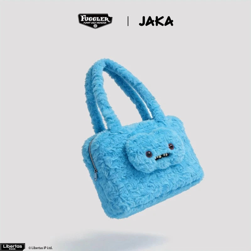 Fuggler x JAKA Plush Tote Bag Large Capacity Single Shoulder Shopping Bag FUGGLER - KOEEK