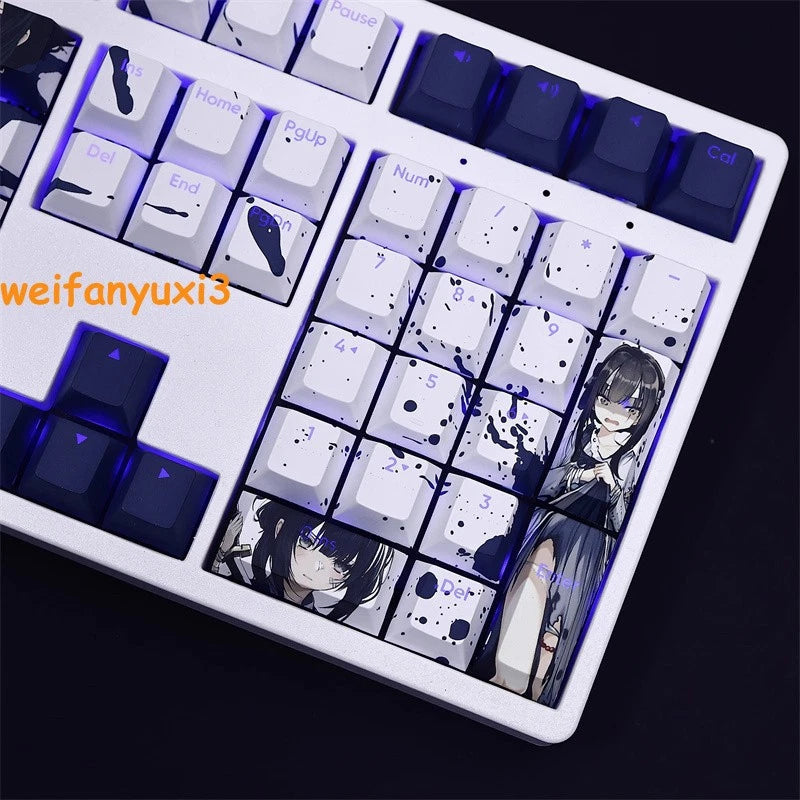 The Hungry Lamb 108 Keys PBT RGB Keycaps for Cherry MX Mechanical Keyboard Gift 07FC0E-D4 - KOEEK
