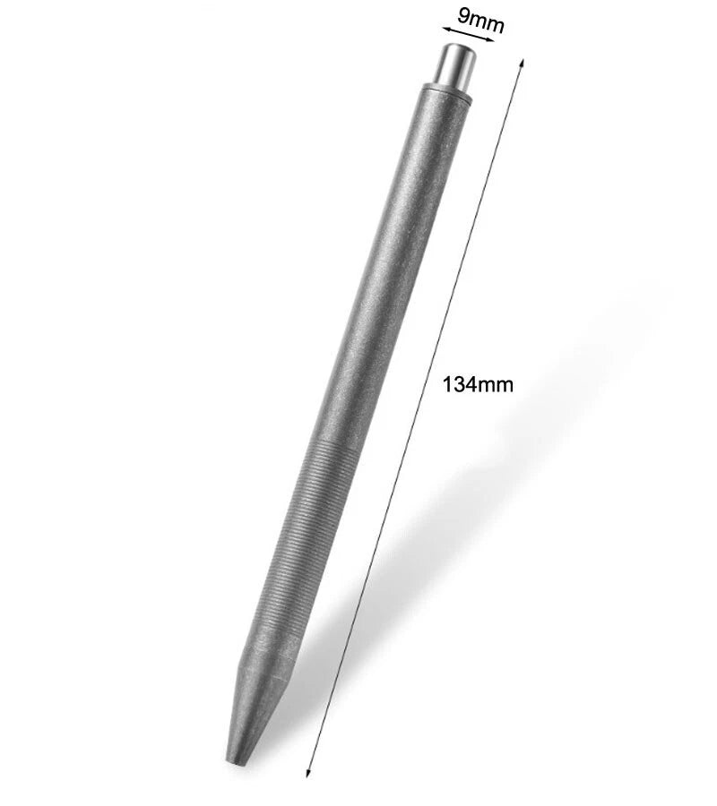 Titanium Alloy Pocket Ball Pen Signature Tactical EDC Pen G2 Refill 07FC0E-D4 - KOEEK