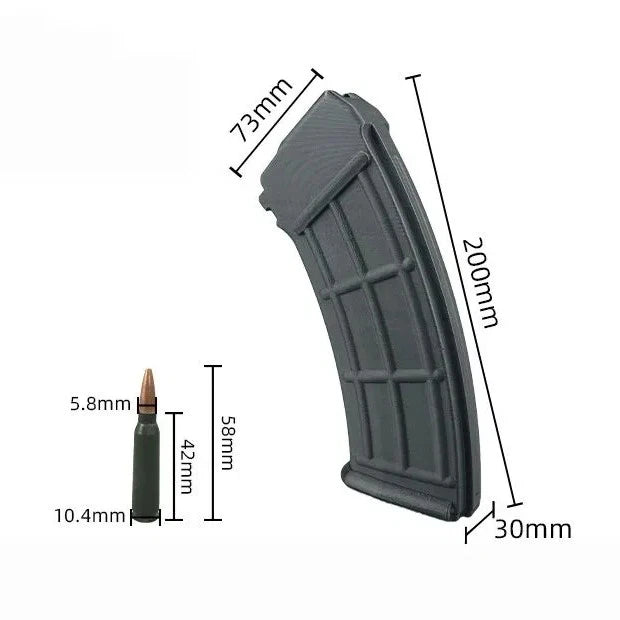 3D Printed Type 95 Magazine + 30pcs Bullet Model Tactical Loading Experience 07FC0E-D4 - KOEEK
