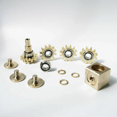 EDC Gear Linkage Brass Gyroscope Fingertips Spinning Top Gearwheel Gyro Toy Tool 07FC0E-D4 - KOEEK