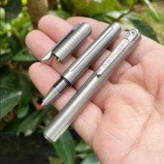 EDC TC4 Titanium Portable Practical Pocket Ballpoint Pen Outdoor Travel Pen 07FC0E-D4 - KOEEK