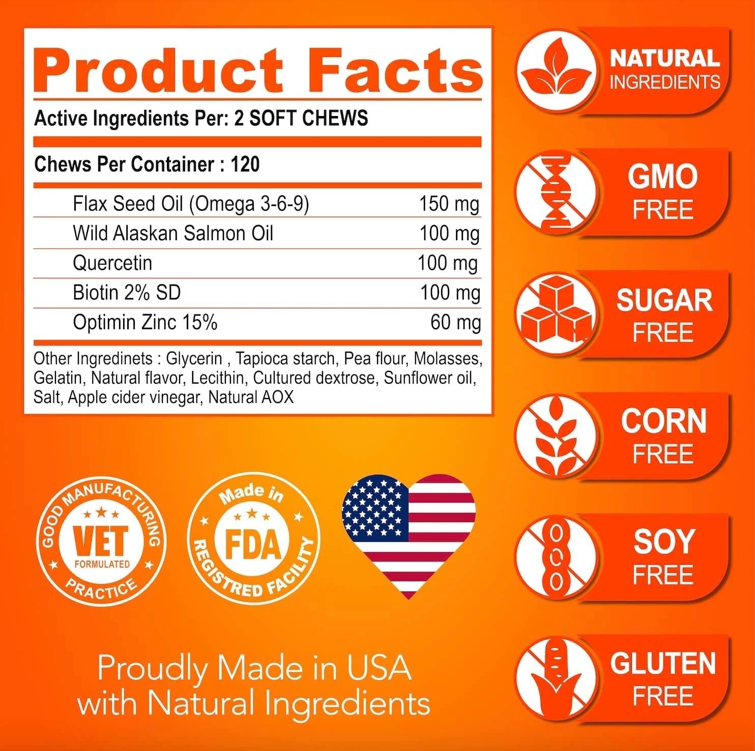 Omega 3 for Dogs - Skin and Coat Supplement - Fish Oil for Dogs 07FC0E-D4 - KOEEK