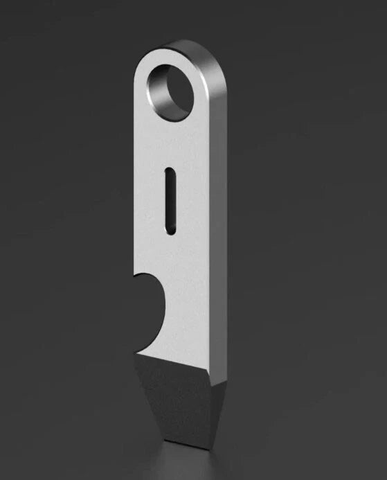 EDC Mini Titanium Alloy Keychain Pry Bar Crowbar Bottle Opener Ruler Multi Tools 07FC0E-D4 - KOEEK