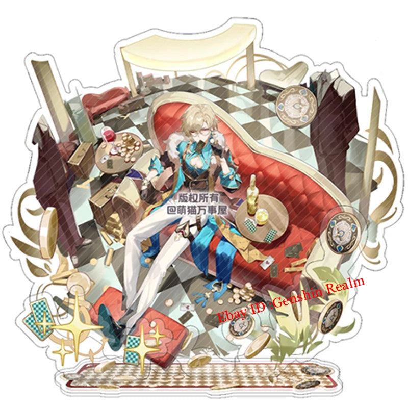 Anime Honkai: Star Rail Aventurine Acrylic Desktop Stand Figure Collection Decor 07FC0E-D4 - KOEEK