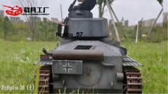 GO-TRUCK 1/6 WWII German 38T Tank Metal Model Not Movable Grey Color In Stock GO-TRUCK - KOEEK