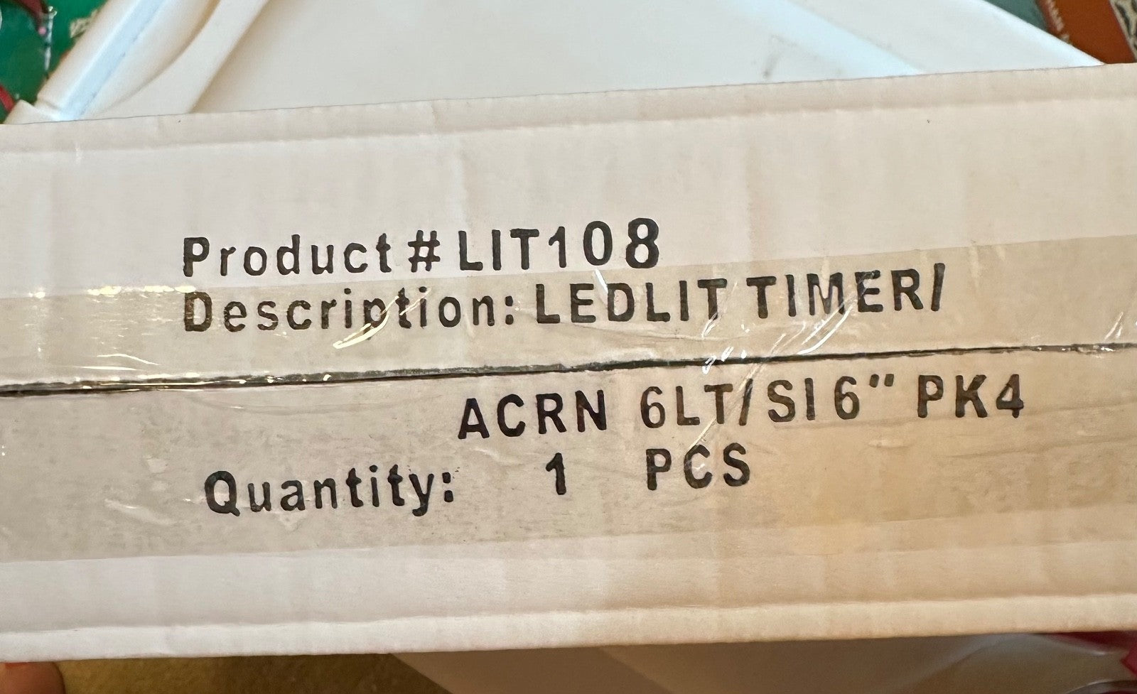 ANTHROPOLOGIE CHRISTMAS ACORN GLASS STRING LIGHTS BATTERY -  OPEN BOX ANTHROPOLOGIE - KOEEK