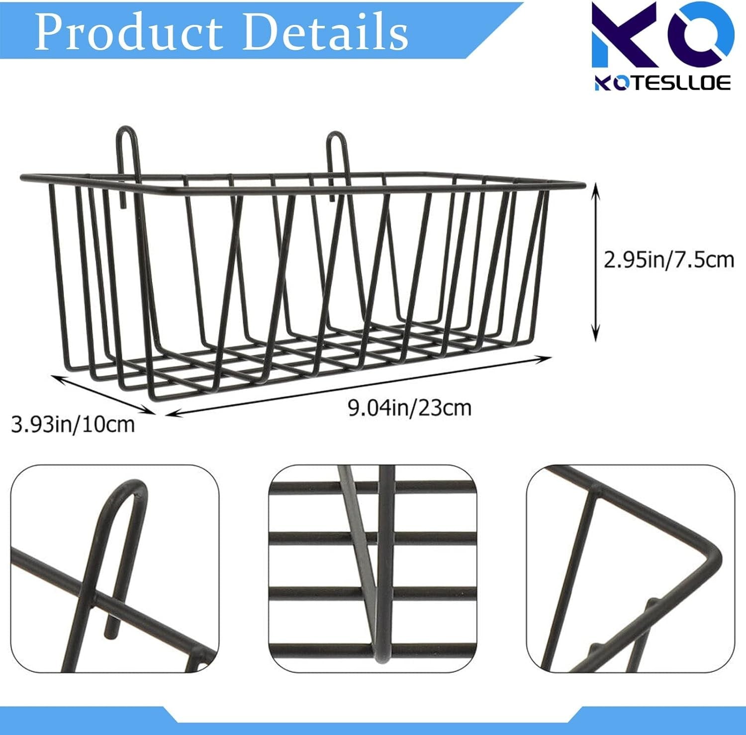 new Hay Feeder for Rabbit, Guinea Pig, Bunny, Chinchilla, Heavy-Duty Metal Black 07FC0E-D4 - KOEEK