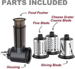 KitchenAid Slicer and Shredder Attachment for Stand Mixer with 3 Blades 07FC0E-D4 - KOEEK