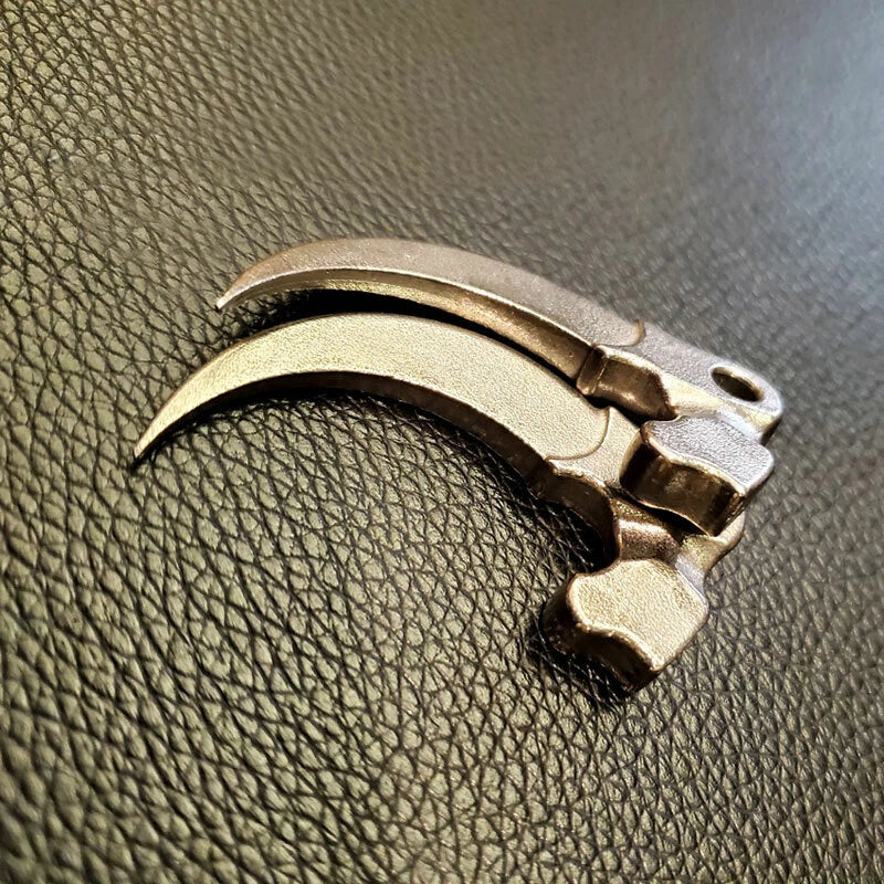 Stainless Steel Keychain Eagle Claw Necklace Pendant Bead Unpacking Box Tool 07FC0E-D4 - KOEEK