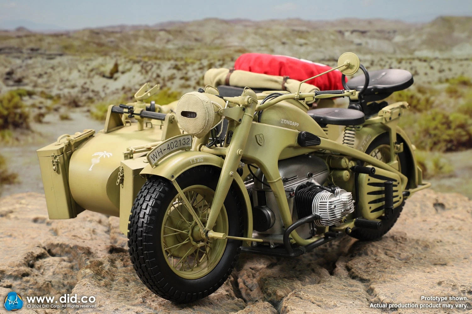 DID E60075Y 1/6 Motor Tricycle Motorcycle Model KS750 Yellow Color INSTOCK DID - KOEEK