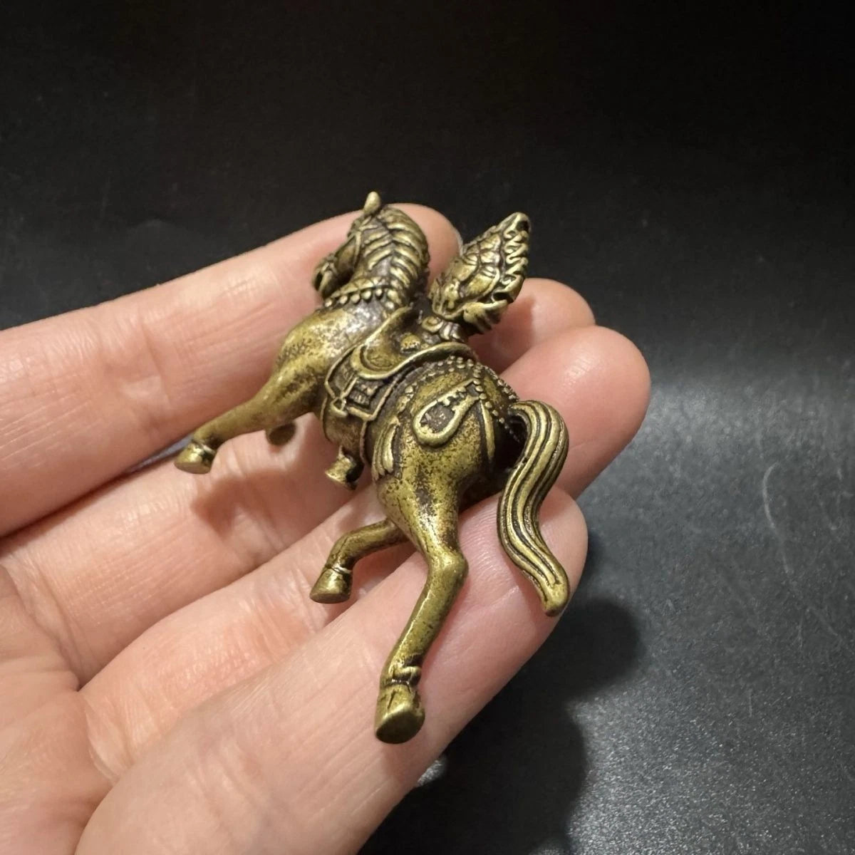 Tibetan Brass Craftsmanship Feng Shui Decorative Ornament 07FC0E-D4 - KOEEK