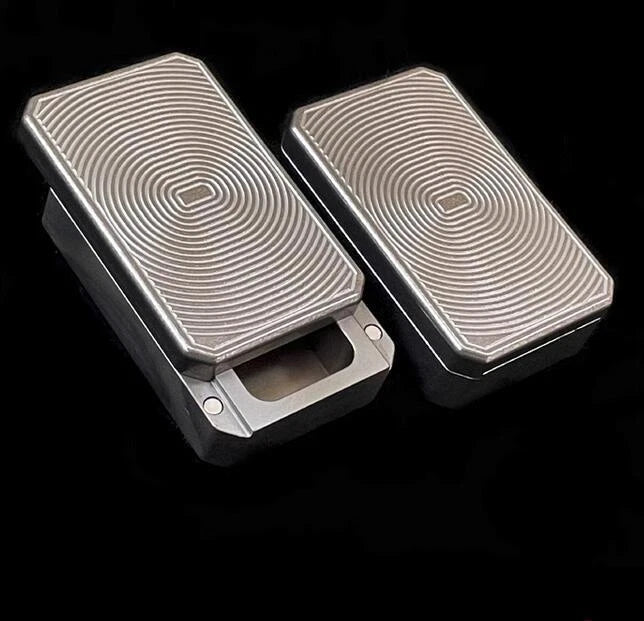 1PC TC4 Titanium Case Storage Container EDC Push Card Slider Pocket Toy Gift 07FC0E-D4 - KOEEK