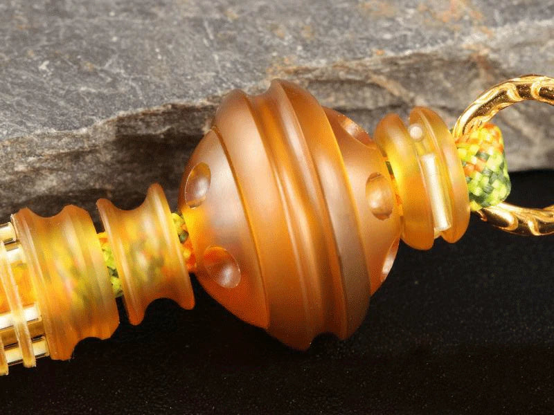 EDC PEI ULTEM Knife Lanyard Bead Necklace Bracelet Pendant DIY Spinner Gyro Toys 07FC0E-D4 - KOEEK