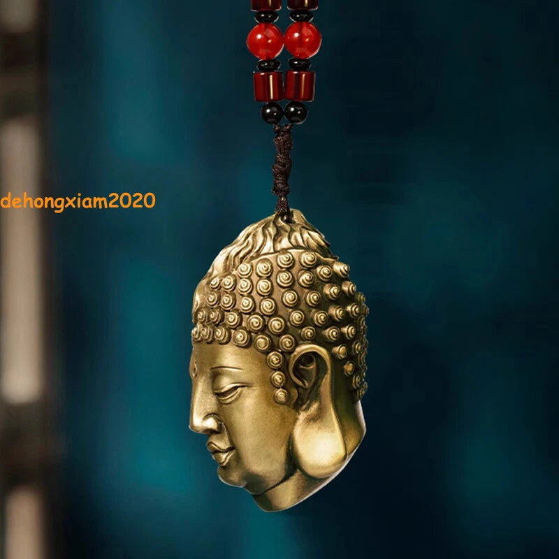 Copper Buddha 'Demon or Saint moment apart‌‌ 'Buddha Head Rope Gift Pendant 07FC0E-D4 - KOEEK