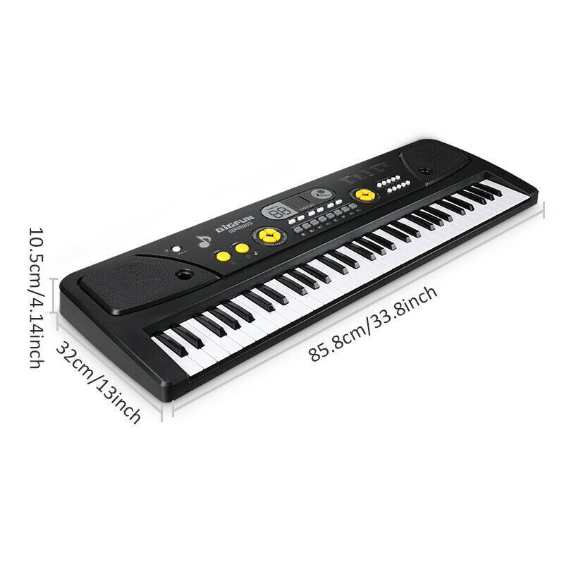 nytt Smart Digital Piano Keyboard 61 Key - Bærbart elektronisk instrument med mikrofon