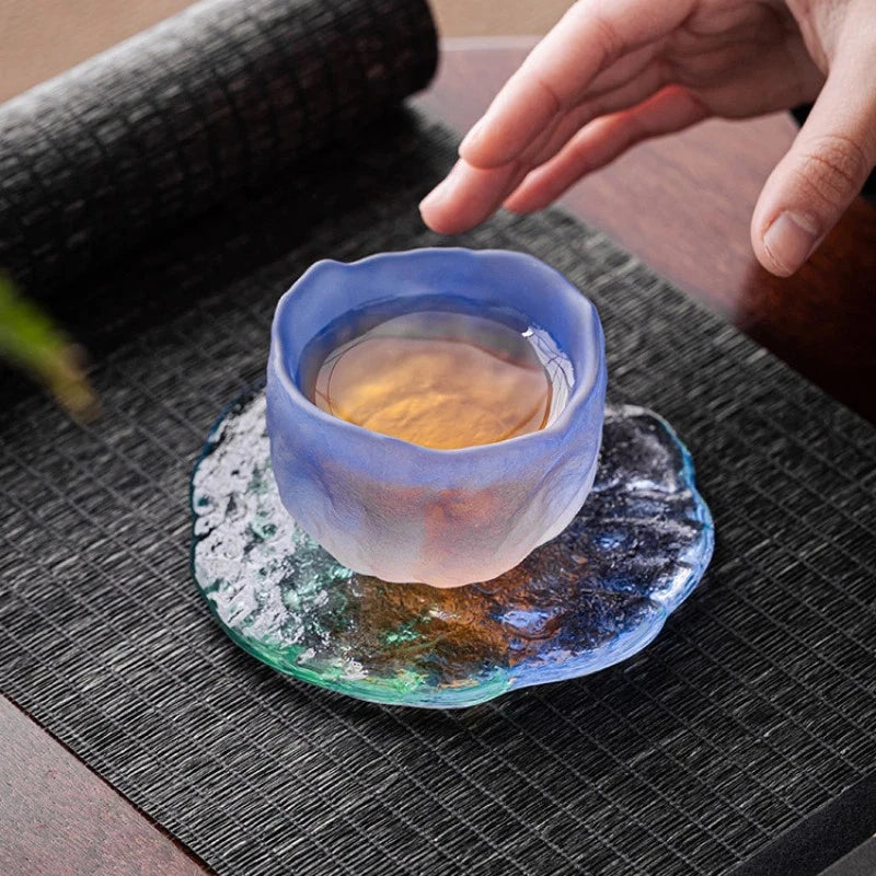 60ml Exquisitely Glacier Teacup Sake Cup Glazed Cup Tea-tasting Cup Teaware 07FC0E-D4 - KOEEK
