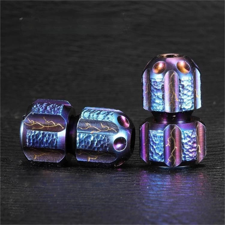 Titanium Knife Lanyard Bead Paracord Necklace Pendant Fidget Spinner EDC Gifts 07FC0E-D4 - KOEEK