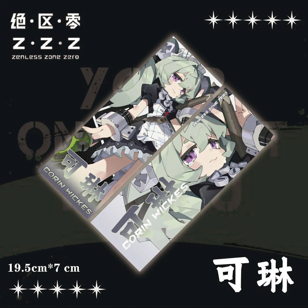 Zenless Zone Zero Corin Wickes Anime Laser Ticket Double Flash Badge Gift Set 07FC0E-D4 - KOEEK