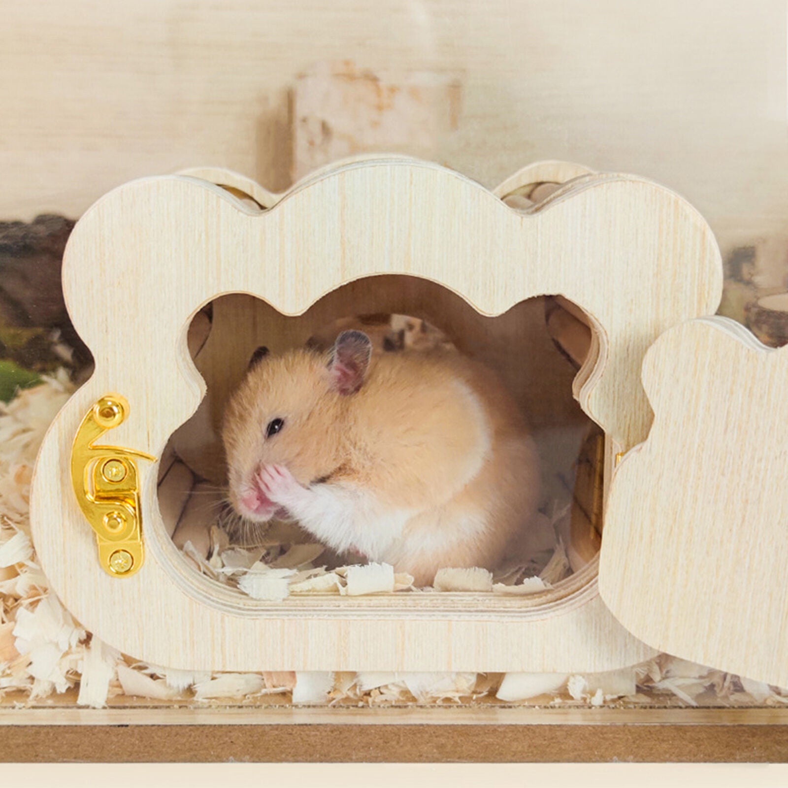 new Hamster Pet Products Small Animal House Hut Hideout Wooden Hamster Gerbil Mice koeek - KOEEK